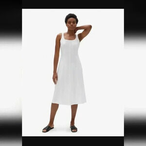 Everlane The Luxe Cotton Seamed Tank Dress